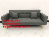  Bộ ghế sofa băng đa năng 2m giường nằm xám đen lông chuột giá rẻ 