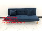  Bộ ghế sofa giường bed 1m72 xanh dương đen đậm vải nhung đẹp 