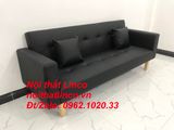  Bộ bàn ghế sofa băng đa năng mini nhỏ simili đen dài 2m 