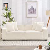  Ghế sofa băng dài 2m BT187 Aparte xám trắng cho căn hộ chung cư 