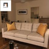  Ghế sofa băng giật nút BT8 màu xám lông chuột giá rẻ 