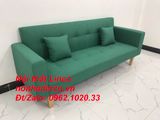  Bộ ghế sofa băng đa năng bật nằm xanh ngọc lá cây dài 2m 