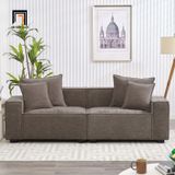  Ghế sofa băng dài 2m BT187 Aparte xám trắng cho căn hộ chung cư 