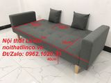  Bộ ghế sofa băng đa năng 2m giường nằm xám đen lông chuột giá rẻ 