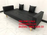  Bộ bàn ghế sofa băng đa năng mini nhỏ simili đen dài 2m 