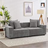  Ghế sofa băng dài 2m BT187 Aparte xám trắng cho căn hộ chung cư 