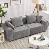  Ghế sofa băng dài 2m BT187 Aparte xám trắng cho căn hộ chung cư 