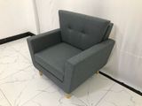  Ghế sofa đơn xinh xắn DL5 Piloc màu xám lông chuột giá rẻ 
