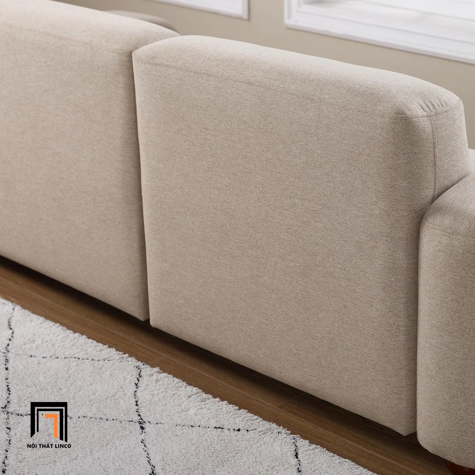 Ghế sofa băng giá rẻ BT163 Centaur dài 2m màu trắng kem 