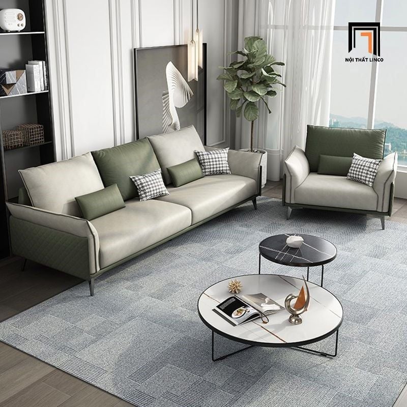  Bộ ghế sofa văn phòng sang trọng KT90 Sumatra bọc da giả 