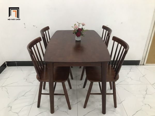 bộ bàn ghế ăn 4 người xinh xắn