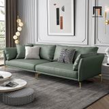  Ghế sofa văng da giả màu xanh lá BT276 Tipton dài 2m6 sang trọng 