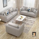  Bộ ghế sofa văn phòng nhỏ tiếp khách KT92 Hanna màu xám ghi trắng 