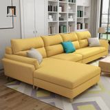  Bộ ghế sofa góc L vải nỉ 3m x 1m6 GT162 Texon xám đậm 