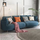  Ghế sofa văng cong dài 2m6 BT251 vải nỉ nhung cho shop tiệm 