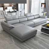  Bộ ghế sofa phòng khách cao cấp KT82 Zeglo da giả màu đen 