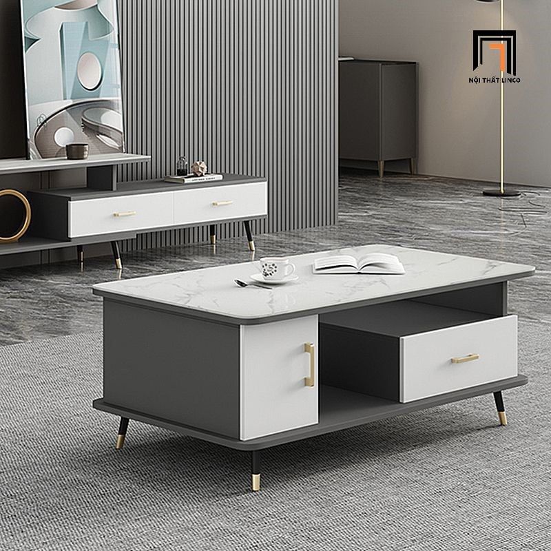  Bàn sofa phòng khách chung cư BSF32 Sander hình hộp 1m x 50 