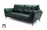  Ghế sofa băng da công nghiệp BT263 Harlan dài 2m màu xanh lá 