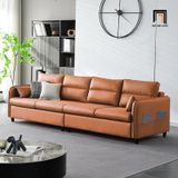  Ghế sofa băng chờ dài 2m4 BT189 Bundar 2m4 bọc da giả 