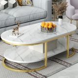  Bàn sofa phòng khách gia đình 1m x 50 BSF16 Keen mặt đá trắng 