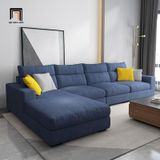  Bộ ghế sofa góc L vải nỉ giá rẻ GT196 Elviso 3m x 1m6 xanh lá 