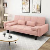  Ghế sofa giường nằm dài 1m9 màu hồng phấn GB59 Sheridan 