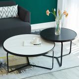  Cặp bàn tròn mặt đá giá rẻ BSF17 Crafty đường kính 45cm vs 60cm 