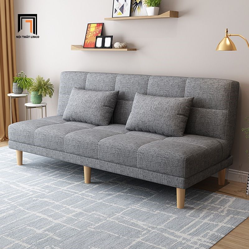  Ghế sofa giường giá rẻ GB60 Marie dài 1m8 phối màu cam 