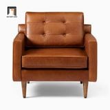  Ghế sofa đơn da công nghiệp DT23 Drake màu da bò 