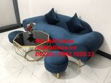  Bộ ghế sofa băng văng thuyền SFT dài 2m xanh dương đen 