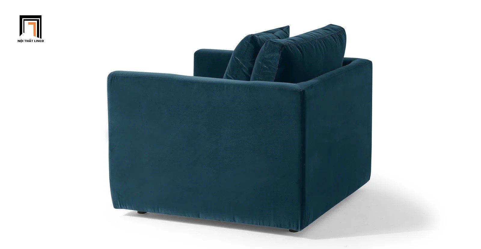  Ghế sofa nhỏ vải nhung DT37 Camdyn màu xanh đậm 