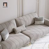  Bộ ghế sofa góc L 2m3 x 1m6 GT207 Forli vải nhung nỉ màu xám 
