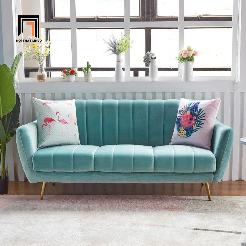  Ghế sofa đơn cho shop tiệm DT73 Calmon vải nỉ nhung giá rẻ 