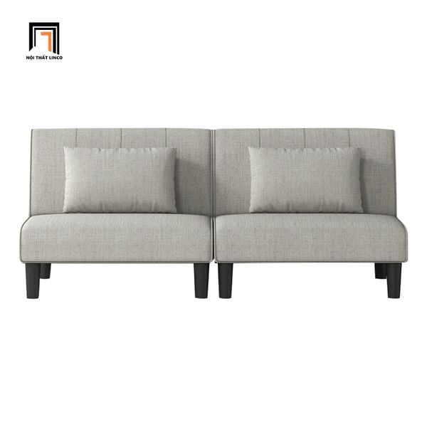  Sofa bed bật giường vải nỉ xám trắng GB105 Bonzy 1m7 giá rẻ 