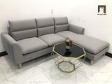  Bộ bàn ghế sofa góc chữ L dài 2m2 x 1m6 màu xám ghi trắng 