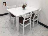  Bộ bàn ăn 4 ghế 10-KH4-G3-B108-trangsi màu trắng giá rẻ 