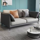  Bộ ghế sofa văn phòng da giả KT112 Lesca phối màu xám đẹp 