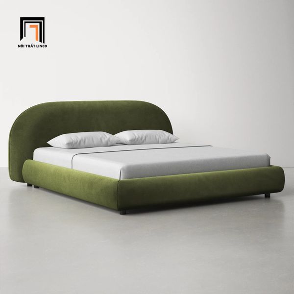 giường ngủ, giường vải nhung