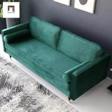  Ghế sofa băng BT1 Rom 2m hiện đại xanh lá vải nhung giá rẻ 