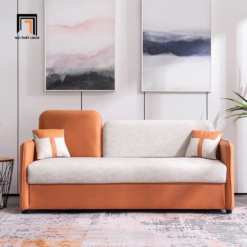  Ghế sofa băng nhỏ gọn 1m7 BT302 Montirat bọc da Pu phối màu 