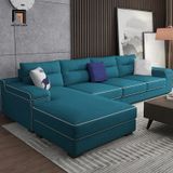  Bộ ghế sofa góc L phòng khách gia đình GT129 Ammo 3m x 1m6 