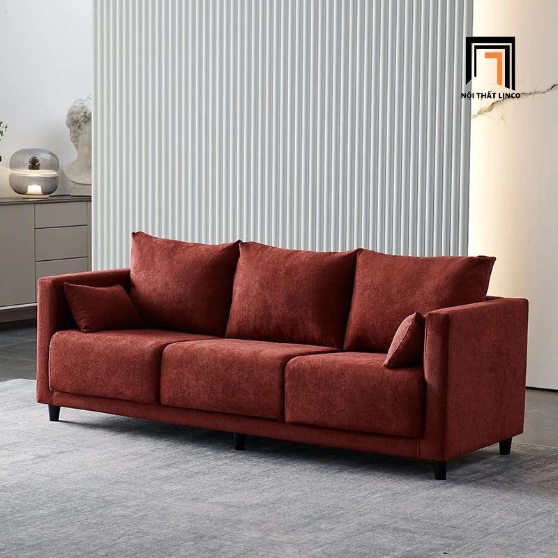  Ghế sofa băng nỉ 3 nệm ngồi BT266 Redfield dài 2m 