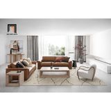  Ghế sofa băng sang trọng BT251 Wythe dài 1m9 da giả màu nâu 