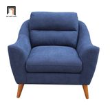  Ghế sofa đơn vải nỉ giá rẻ DT60 Gano màu xanh dương 
