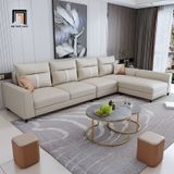  Ghế sofa góc L da công nghiệp GT136 Naple 3m x 1m7 sang trọng 