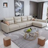  Bộ ghế sofa góc L da công nghiệp GT136 3m x 1m7 sang trọng 