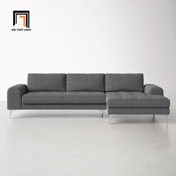 ghế sofa chữ l màu xám lông chuột