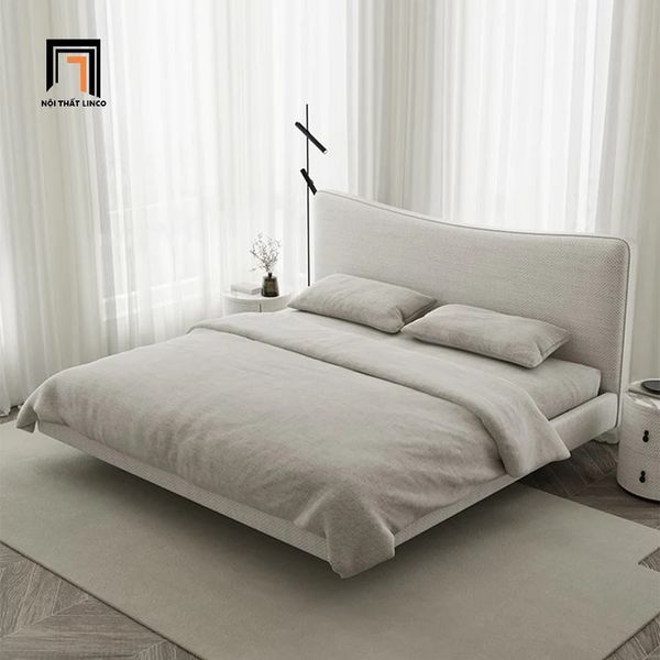 giường ngủ 1m6 x 2m màu xám trắng