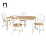  Bộ bàn ghế ăn gỗ sang trọng 54-KH4-G58-B108 cho diện tích nhỏ 
