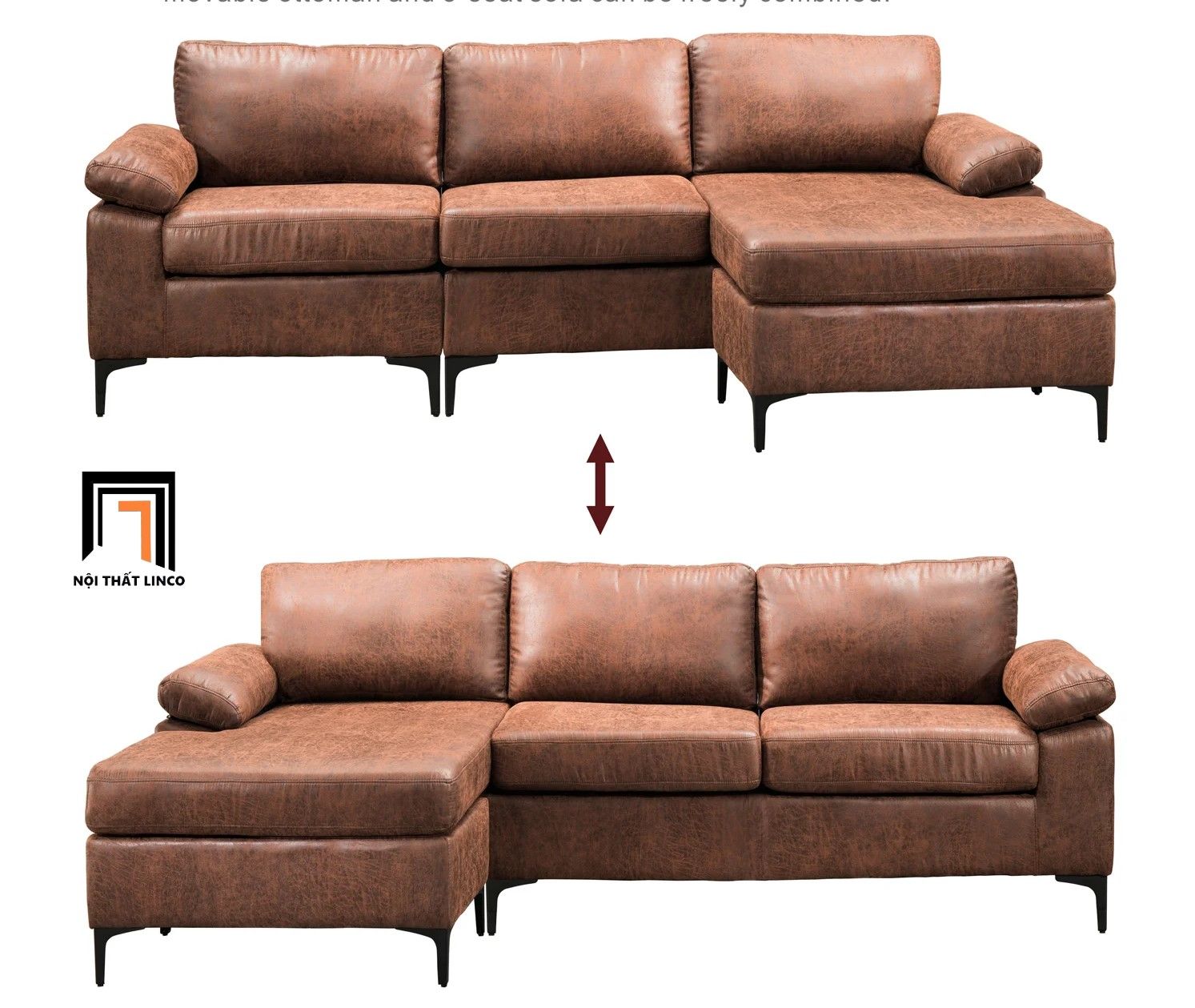  Bộ ghế sofa góc GT24 Mckenny phong cách Âu Mỹ 